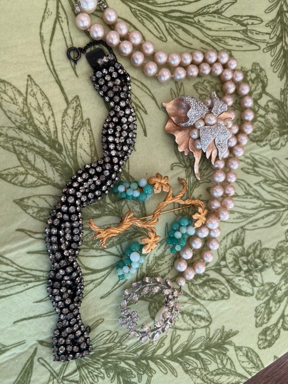 Antique costume jewelry set All Marvella if sold separately $400 to $500.00